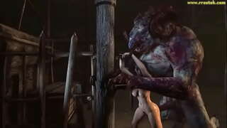 3D monster qizlarni qorni buladi